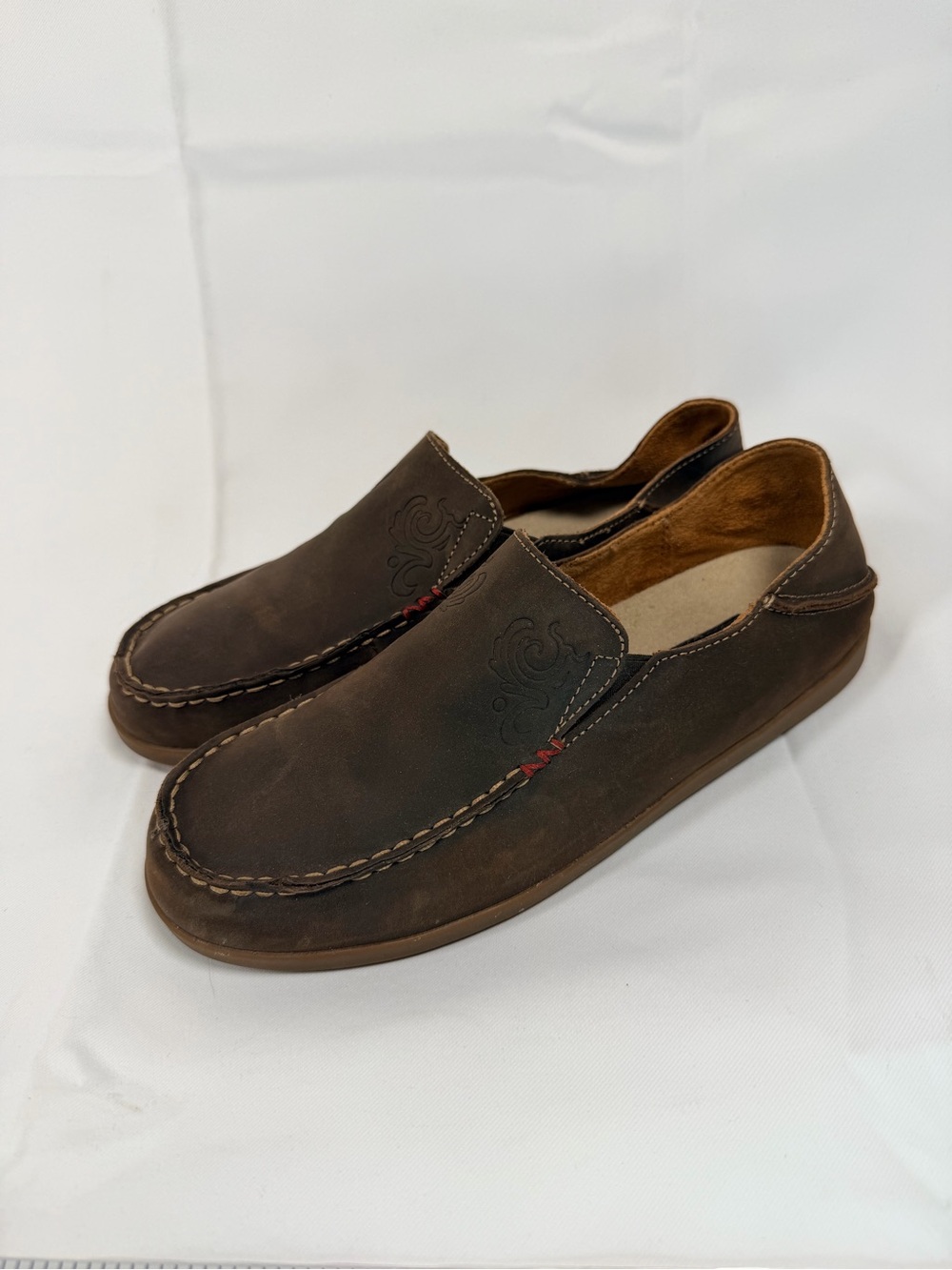 OLUKAI Women’s Size 8.5 Shoes Slip On Style Leather Nohea Nubuck Loafer - Picture 2 of 14